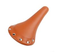 Unisex Track Bike Saddle 28cm Stainless Steel Rails | Rivet design, PU leather cover, 28cm length, fixed gear compatible, vintage style