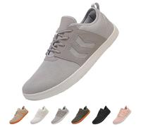 Unisex trail running shoes, barefoot shoes, barefoot shoes, walking shoes, wide toe shoes, minimalist fitness shoes, running shoes, lightweight, breathable, walking shoes and trainers, gray, 9 UK