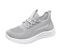 Unisex trainers lace-up slip-on comfortable women's men's barefoot shoes breathable mesh comfortable trainers casual non-slip walking shoes sports shoes lightweight fitness hiking shoes, Z1 Hell Ashy