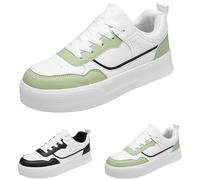 Unisex Trainers, Outdoor Board Shoes, Hundred Trainers, Ergonomic Pain Relieving Comfort Shoes, Soft Sole, Wear-resistant Casual Shoes, Personality, Green, 5 UK
