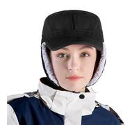 Unisex Trapper Hat Winter Earflap Hat Aviator Pilot Cap Faux Fur Bomber Hunting Hat Windproof Thermal Trooper Hat Russian Ushanka Fluffy Super Warm Hat Skiing Skating Hat Thickened for Women Men