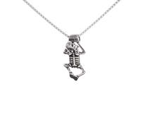 unisex Trend Neo Goth Captivity Skull Pendant Personalized Biker Punk Rock Necklace Men 's Halloween Jewelry Accessories Jewelry Accessories