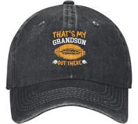 Unisex Trucker Caps That's My Grandson Out There Plain Hat Daily Cycling Caps for Boys Travel Outdoor