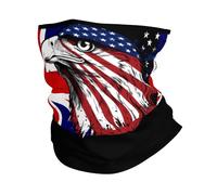 Unisex Tube Scarf,America and Britain British Flag Eagle,Headwear Premium Face Cover for Yoga Running Workout 26X30cm