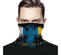 Unisex Tube Scarf Canary Islands Canary Islanders Flag Eagle Magic Headband Multifunctional Bandana Quick Drying Neck Warmer For Football Running Climbing