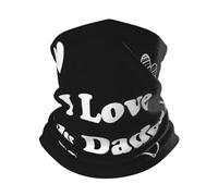 Unisex Tube Scarf I Love My Daddy Bandana Multifunctional Magic Headband Windproof Neck Gaiter For Running Sports Soccer
