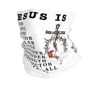 Unisex Tube Scarf,Jesus is My God My King My Lord Religion,Neck Warmer Multifunctional Neck Scarf for Workout Men Sports 26X30cm