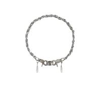 Unisex Twisted Cable Choker Necklace, Stainless Steel Alloy Layered Chain, Modern Geometric Collarbone Necklace for Men and Women, 40g Statement Rave Jewelry
