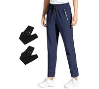 Unisex Ultra Stretch Quick Drying Pants,Stretch P-ants,Nonmaze Airflexion Pants for Men & Women,Pull on Ice Silk Comfort Sweatpants (Navy Blue (Straight), M)