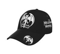 Unisex Vampires Rock Supergroup Baseball Cap Full-Coverage Printed Stylish Curved Brim Cap All-Season Essential for Every Adventure Multicoloured One Size