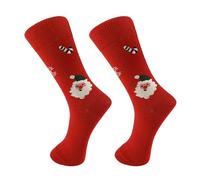 Unisex Velvet Coral Three-Doll Thickened Christmas Sleep Parent-Child Fleece for Family Matching(Red, One Size)