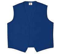 Unisex Vest No Pocket No Buttons- Made in The USA - Royal Blue, Large