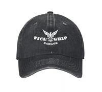 Unisex Vice Grip Garage Baseball Cap Fashion Distressed Denim Washed Retro Mechanic Motorcycle Gas Sun Cap Men Women Travel Hats Cap