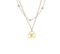 Unisex Viking Valknut Triangle Amulet Necklace Lucky Three leaf Clover Stainless Steel Snake Link Chain Jewelry For Women fashion