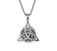unisex Vikings Punk Necklace Men’s Sun Moon Stars Celtic Triangle Whirling Dart Pendant For Male Hip Hop sweater chain gifts