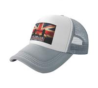 Unisex Vintage Baseball Cap Adjustable Union Jack British Flag London Bridge Mesh Hat Dad Hat