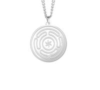 Unisex Vintage Hekate Wheel Strophalos Hecate Symbol Pendant Necklace Witchcraft Power Magic Goddess Kabbalah Amulet Jewelry fashion