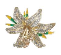 Unisex Vintage Lilies Brooches Modern Lilies Brooch Pin Accessory For Women And Men Suitable For Various Outfits Fashionable Brooches Jewelry