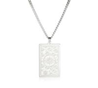 Unisex Vintage Mythology All Seeing Eye Square Necklaces Wicca Amulet Evil Eyes Pattern Necklace Egypt Stainless Steel Jewelry fashion