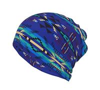 Unisex Warm Hat Native American Baggy Skull Cap Vintage Slouch Skull Cap Lightweight Beanie Knit Hats for Dog Walking Camping Summer