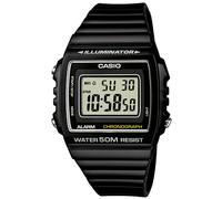 Unisex Watch CASIO ILLUMINATOR W-215H-1AVDF Silicone Black Chrono Alarm