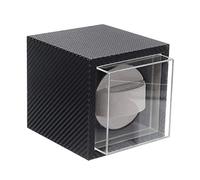 Unisex watch winder 1+0 Battery Plug-in Dual Purpose Automatic Watch Winder Mute Motor Shaker Carbon Fiber Watches Box Jewelry Display Storage Case Organizer Quiet and well operated