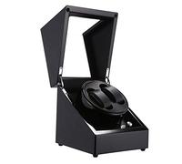 Unisex watch winder Piano Paint Wood Automatic Winder Slient Electric Winding Box with Transparent Window 5 Roating Mode Contains Watch Pillow