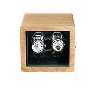 Unisex watch winder Solid Wood Winder Anti-Magnetic Vertical Winding Stop When Opening Watch Shaker Ultra-Quiet Motor for 4 Watches