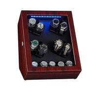 Unisex watch winder Watch Winder for Automatic Watches With Storage Spaces Built-in Blue LED Illumination Ultra-Silence 5 Rotation Mode