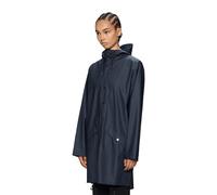 Unisex Waterproof Hooded Jacket with Zip Fastening Navy Blue