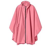 Unisex Waterproof Rain Poncho Cape Jacket Lightweight Full Zip Multifunctional Reusable Hooded Water Resistant Raincoat Cover Ups for Outdoor Hiking Camping Traveling Cycling