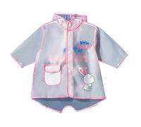 Unisex Waterproof Raincoats for Kids Girls Reusable Portable Rain Poncho Boys Cute Hooded Transparent Rain Cape with Carry Pouch Toddler Spring Summer Lightweight Puddle Suit (Pink, XXL)