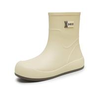 Unisex Wellington Rain Boots Women's Glossy Boot Ladies Rubber Festival Eva/PVC Footbed Snow Outdoor Adults Black Welly Easy to Clean