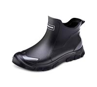 Unisex Wellington Rain Boots Women's Glossy Boot Waterproof Fully Snow Outdoor Festival Non-Slip Wellies Easier On Off Good Black