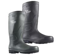 UNISEX WELLINGTONS WATERPROOF SLIP RESISTANT RUBBER GREEN/BLACK SNOW WELLIES BOOTS RAIN WINTER SZ GARDEN FESTIVAL SNOW (GREEN, UK Footwear Size System, Adult, Men, Numeric, Medium, 10)