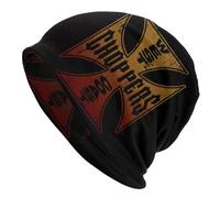 Unisex West Coast Iron Cross Chopper Skullies Beanies Beanies for Men Women Unisex Outdoor Winter Warm Knit Hat Adult Beanie Hats Personalized Black