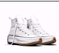 Unisex White Converse run star hike platform canvas trainers Uk Size 8
