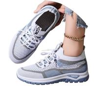 Unisex Wide Barefoot Shoes Air Cushion Athletic Sneakers Synthetic Textile Walking Lightweight Comfortable Wedge Breathable Running for Flat Feet Plantar Fasciitis Fashion Trainers Ladies