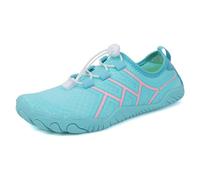 Unisex Wide Barefoot Shoes Lace-Up Casual Fashion Platform Leather Lightweight Comfortable Wedge Walking Sport Sneakers Air Cushion Arch Support Running Fitness Outdoor Sky Blue