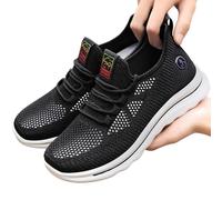 Unisex Wide Barefoot Shoes lace-up Casual Fashion Platform Leather mesh Sport Chunky Colorful Lifestyle Sneakers Water Beach Jogging Teens Black