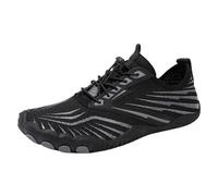 Unisex Wide Barefoot Shoes Lace-Up Casual Zero Drop Sole Comforble Walking Dad Streetwear Sparkly Fit Trainers Fitness Outdoor Sneakers Black