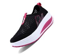 Unisex Wide Barefoot Shoes Trail Running Sneakers Orthopedic for Women Lightweight Comfortable Wedge Chunky Colorful Lifestyle Water Beach Women's UK Size Black