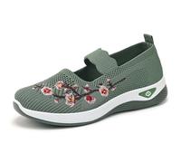 Unisex Wide Barefoot Shoes Trail Running Sneakers Synthetic Textile Walking Lightweight Non Slip Tennis Waterproof Rain Boots for Flat Feet Plantar Fasciitis Women's UK Size Green