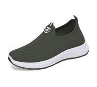 Unisex Wide Barefoot Shoes Trail Running Sneakers with Memory Foam Lightweight Comfortable Wedge Chunky Colorful Lifestyle Sparkly Fit Trainers Women's for UK Size Green