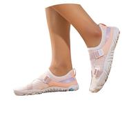 Unisex Wide Barefoot Shoes Trainers Walking with Memory Foam Lightweight Comfortable Wedge Tennis Travel air Cushion Arch Support Running Women's for Size Pink