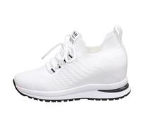 Unisex Wide Barefoot Shoes Women Chunky Sneakers Fashion Platform Leather Lightweight Non Slip Tennis Colorful Lifestyle Water Beach for Spring Summer Hiking Trekking White