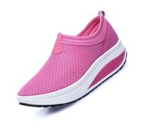 Unisex Wide Barefoot Shoes Women Chunky Sneakers with Memory Foam Quick Drying Casual Dad Streetwear Water Beach for Spring Summer, Hiking Trekking Hot Pink