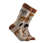 Unisex Wild Animal Kingdom Safari Novelty Socks One Size UK 6-11 EU 40-46