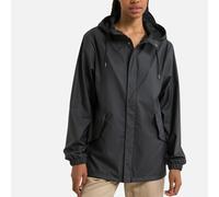 Rains Unisex Fishtail Jacket Colour: 01 Black, Size: XS