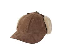 Unisex Winter Baseball Cap with Ear Muffs Windproof Trapper Trooper Hats Winter Faux Fur Baseball Cap Thick Thermal Trucker Hat for Outdoor Skiing Skating Cycling (UK, Alpha, One Size, Coffee)